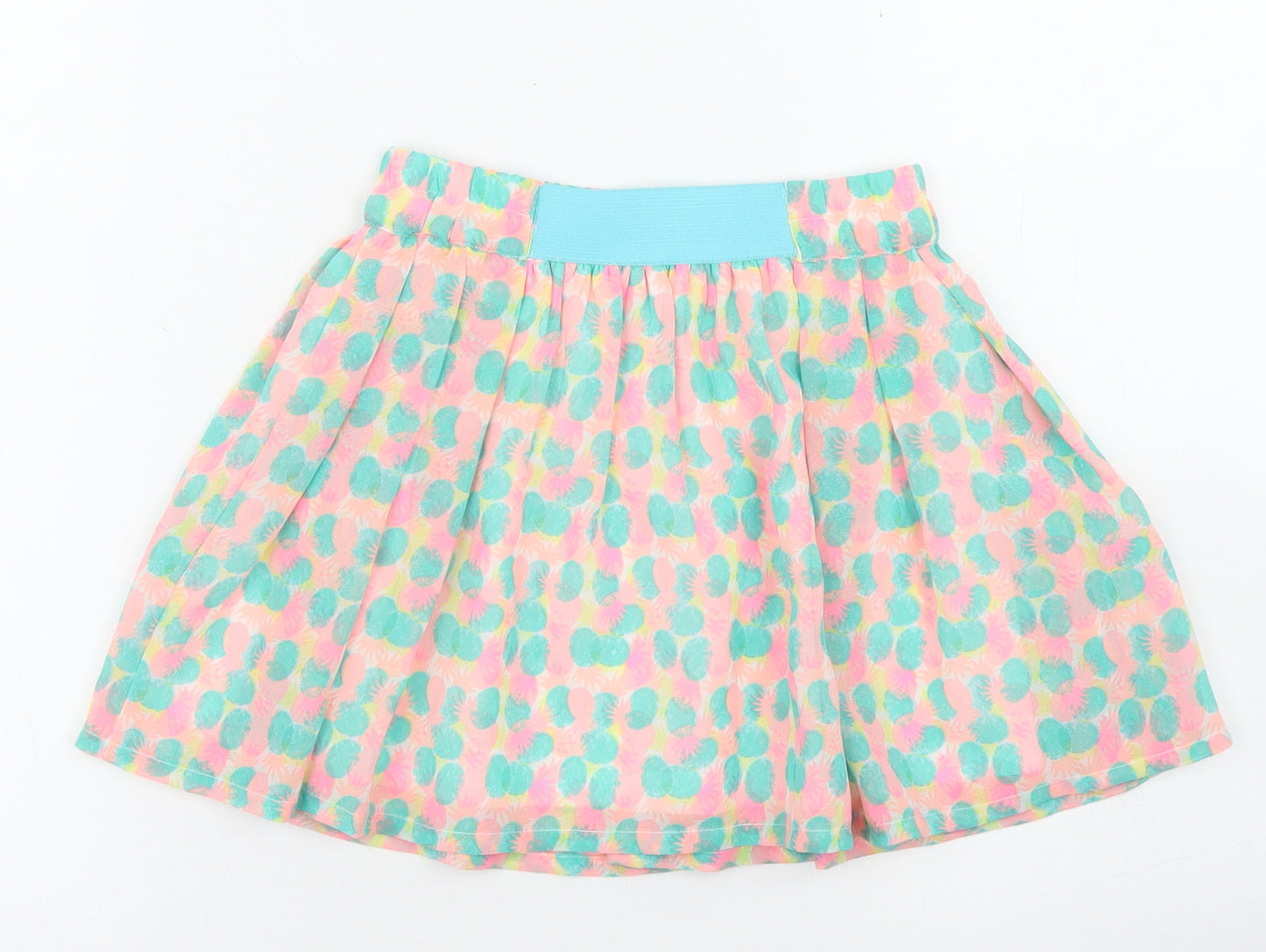 Young Dimension Girls Pink Polka Dot Polyester Flare Skirt Size 3-4 Years  Regular