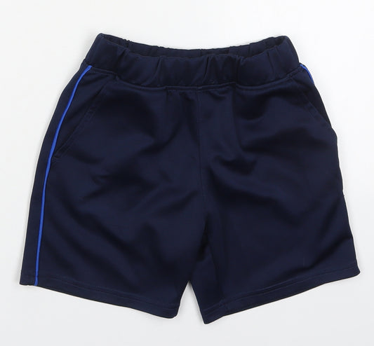 Dunnes Boys Blue  Polyester Sweat Shorts Size 7-8 Years  Regular Drawstring