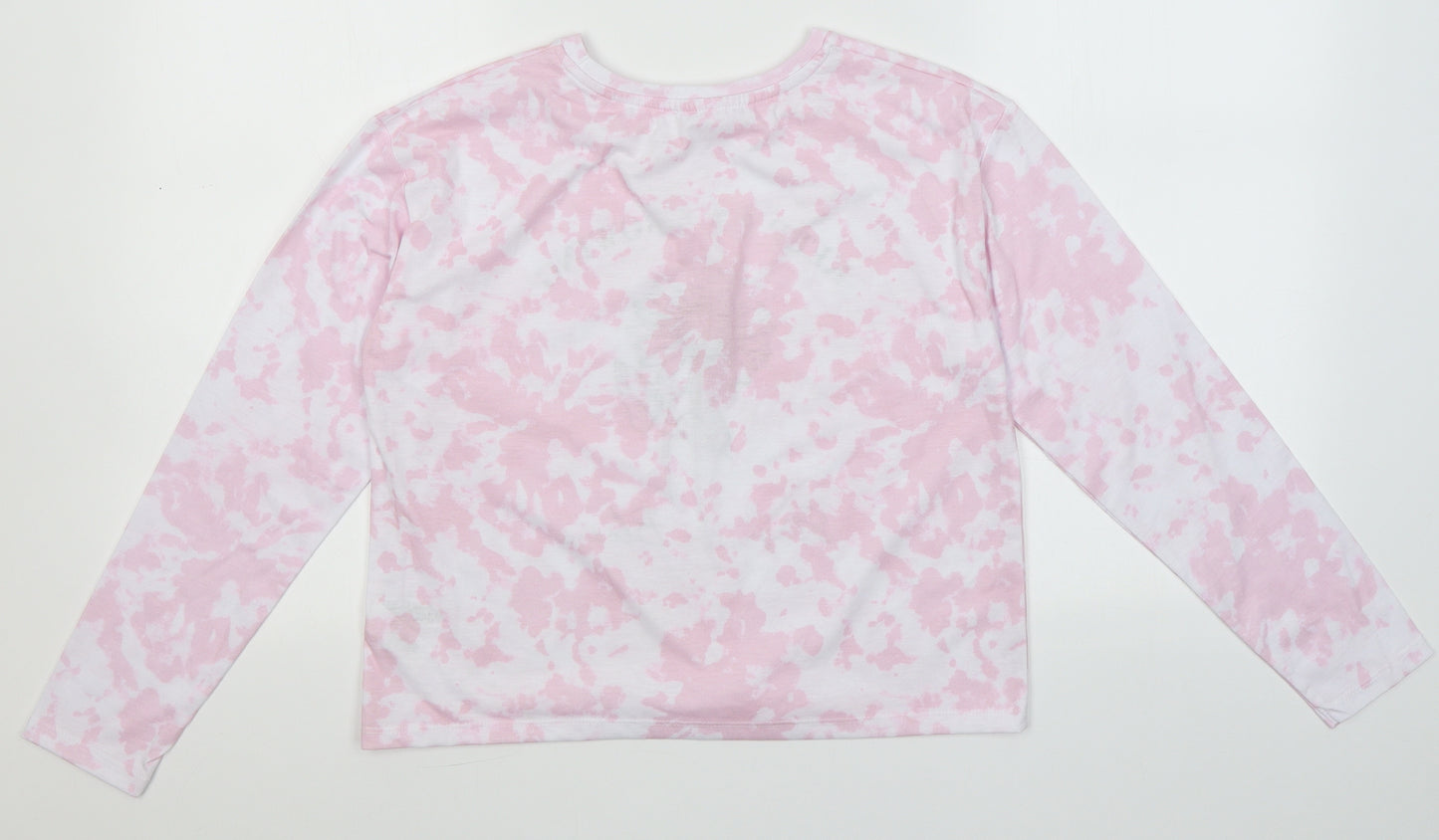 Dunnes Stores Girls Pink Spotted Polyester Top Pyjama Top Size 11-12 Years   - Keep on growing. Stay in bloom