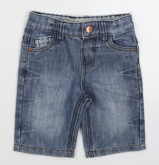 Denim Co Boys Blue  Cotton Bermuda Shorts Size 2-3 Years  Regular