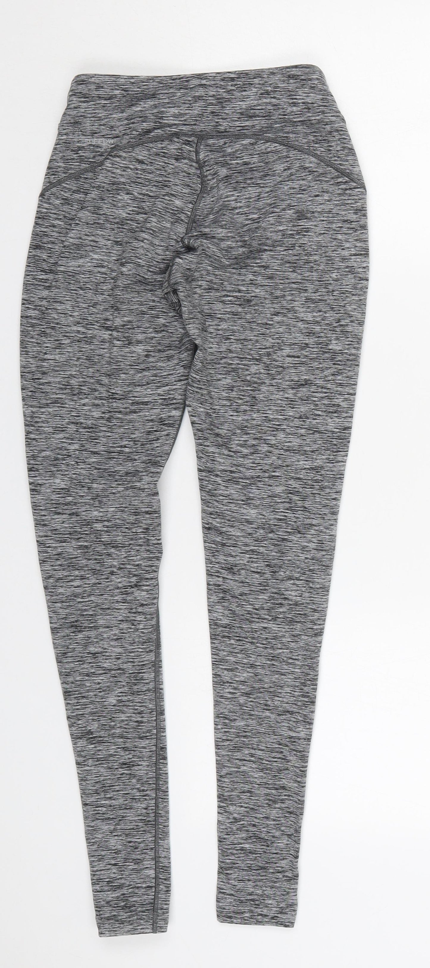 Reebok Womens Grey  Polyester Capri Leggings Size XS L26 in Regular