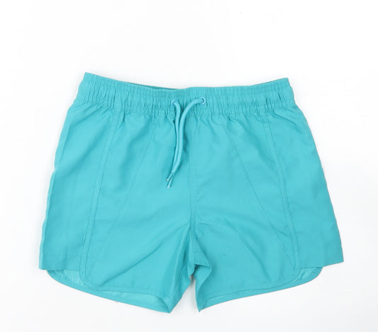Mountain Warehouse Girls Blue  Polyester Utility Shorts Size 5-6 Years  Regular Drawstring