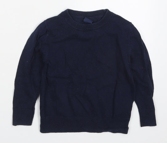 Gap Boys Blue Round Neck  Cotton Pullover Jumper Size 3 Years  Pullover