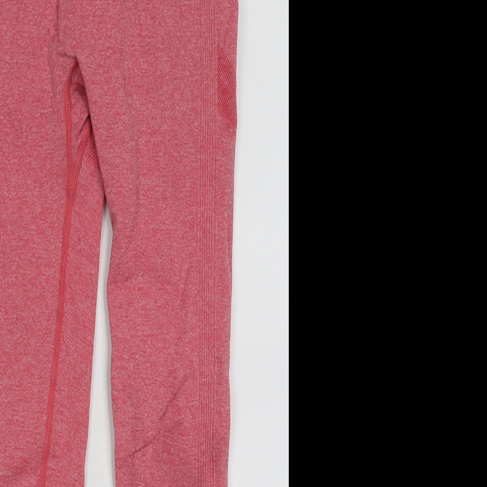 Preworn Womens Pink  Polyamide Sweatpants Leggings Size S L26 in Regular Pullover