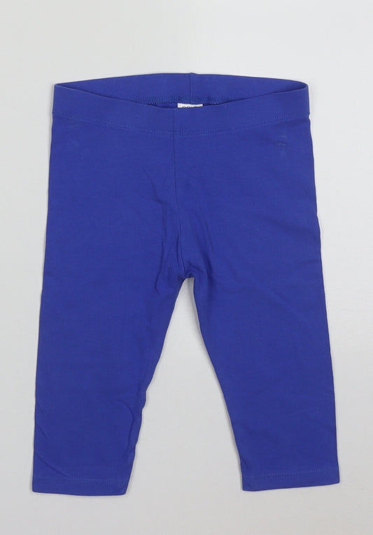 NEXT Girls Blue  Cotton Capri Trousers Size 3-4 Years  Regular Pullover