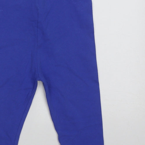 NEXT Girls Blue  Cotton Capri Trousers Size 3-4 Years  Regular Pullover