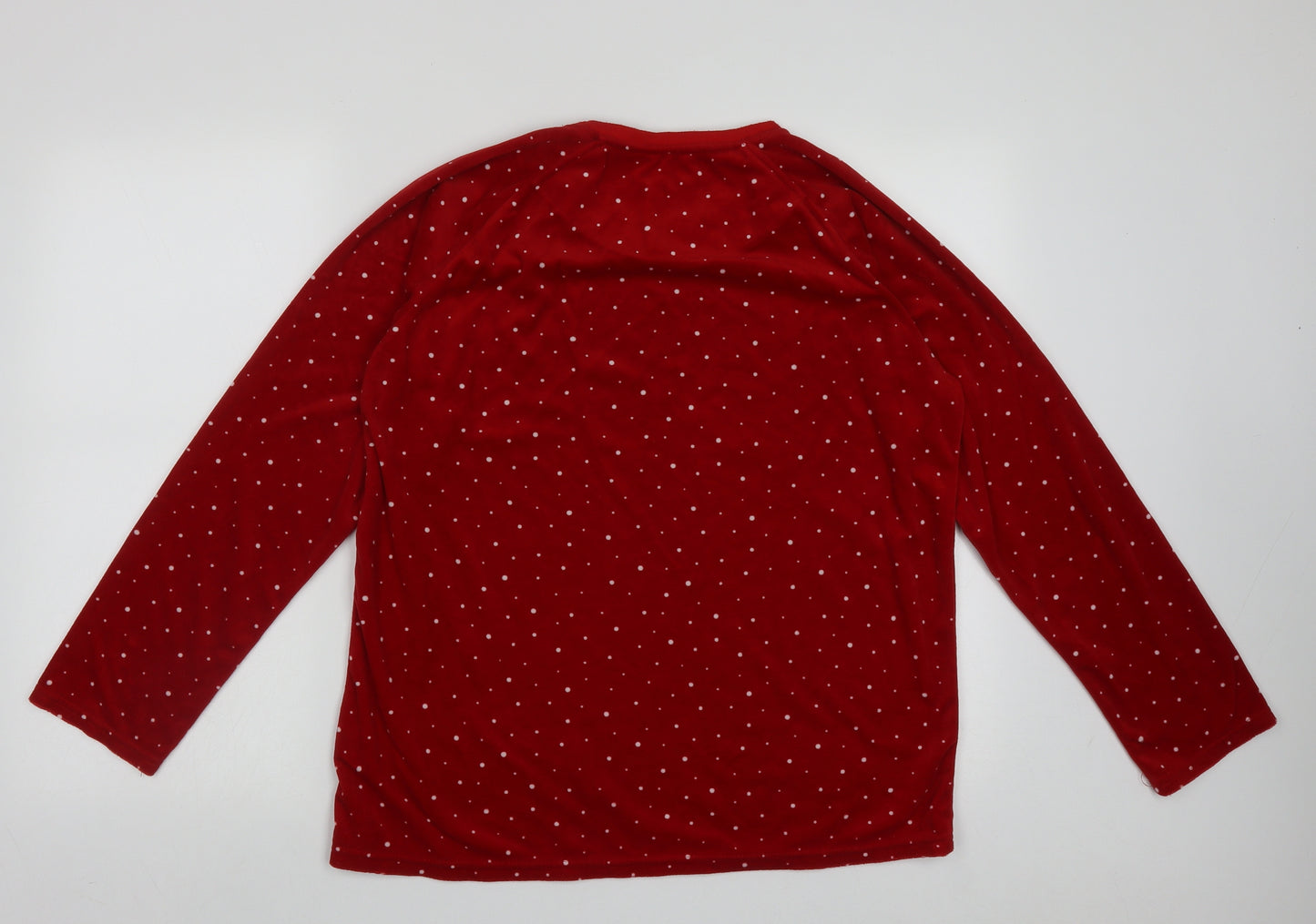 Primark Womens Red Polka Dot Polyester Cami Pyjama Top Size 14