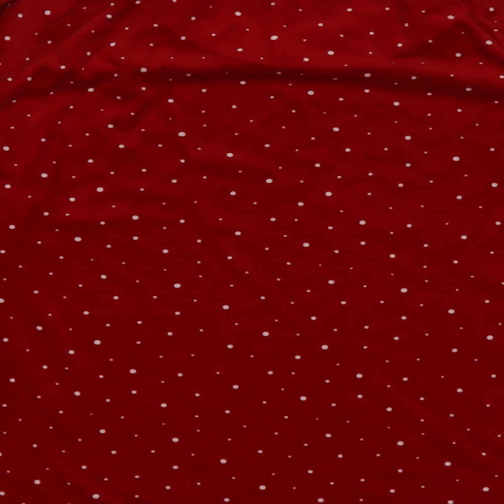 Primark Womens Red Polka Dot Polyester Cami Pyjama Top Size 14