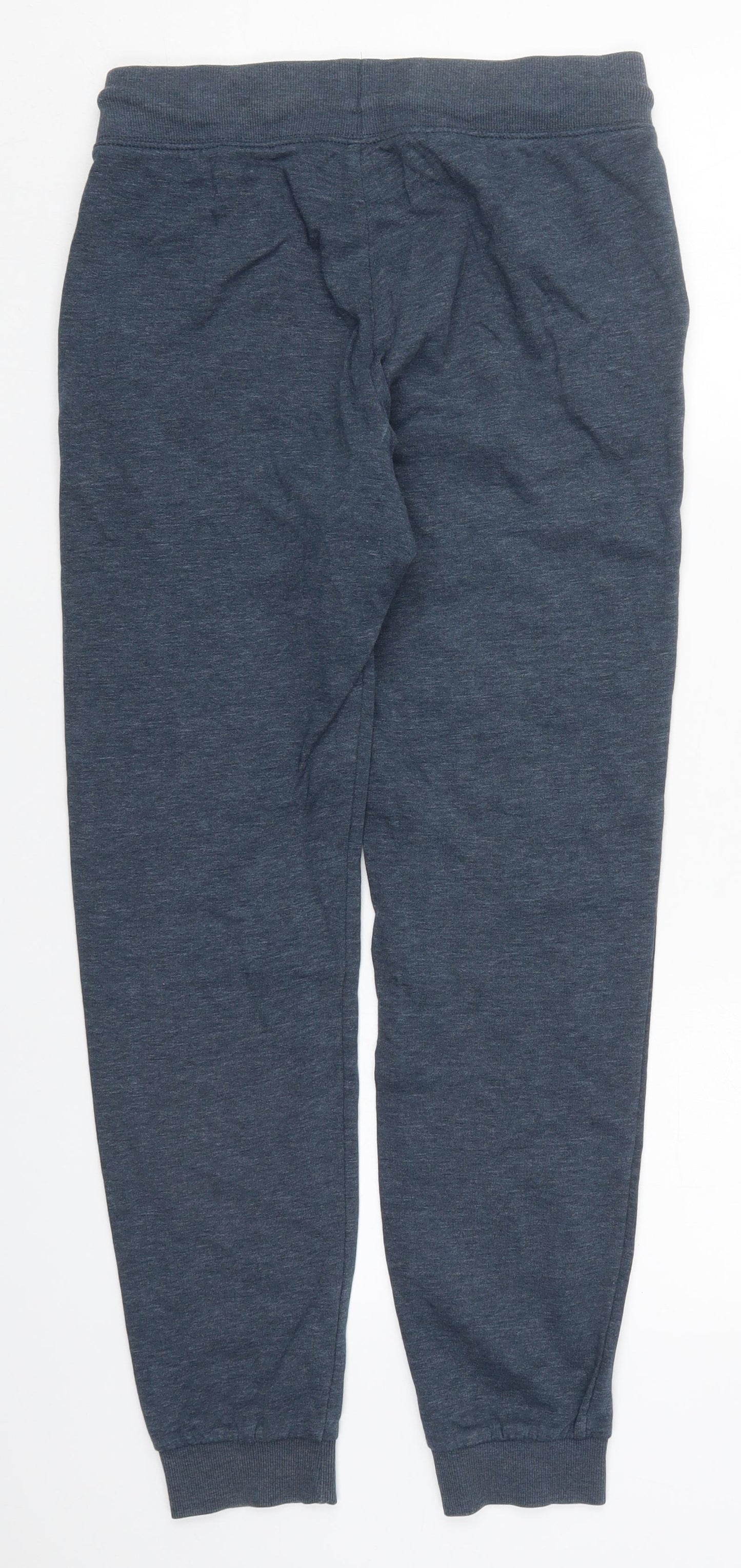 H&M Mens Blue  Cotton Sweatpants Trousers Size XS L29 in Regular Drawstring