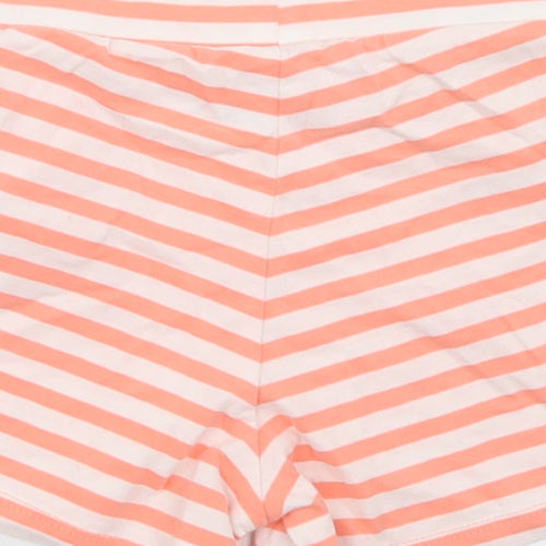 George Girls Pink Striped Cotton Sweat Shorts Size 2-3 Years  Regular