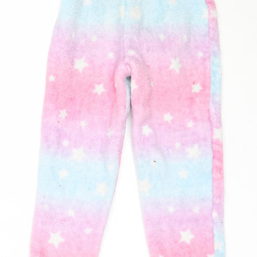 Dunnes Stores Girls Pink Solid Polyester Capri Pyjama Pants Size 5-6 Years
