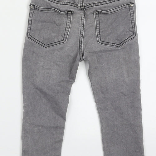 Dunnes Stores Boys Grey  Cotton Straight Jeans Size 2-3 Years  Regular