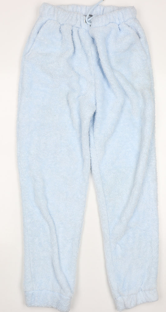 Boohoo Womens Blue  Polyester Cami Pyjama Pants Size 10  Tie