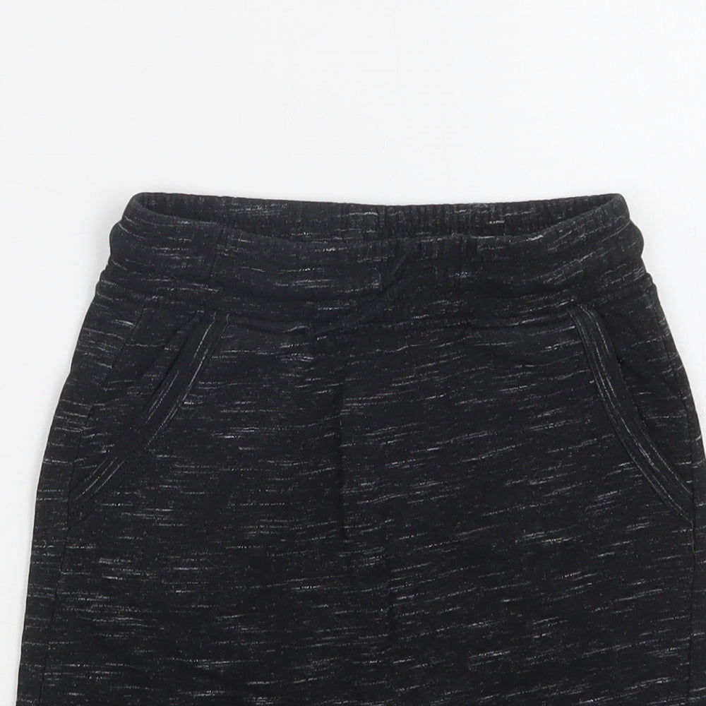 George Boys Black  Cotton Sweat Shorts Size 5-6 Years  Regular Drawstring