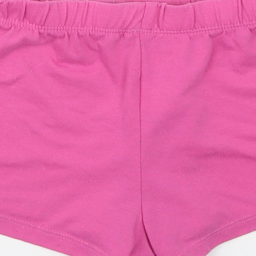 Ping Pop Girls Pink  Polyester Sweat Shorts Size 8 Years  Regular  - Sleep Shorts