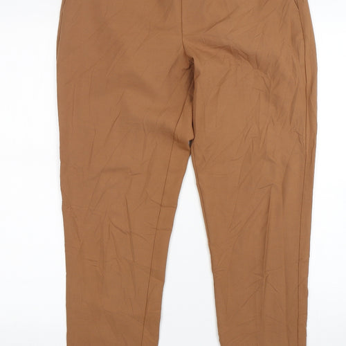 Kaffe Womens Brown  Polyester Trousers  Size 10 L29 in Regular