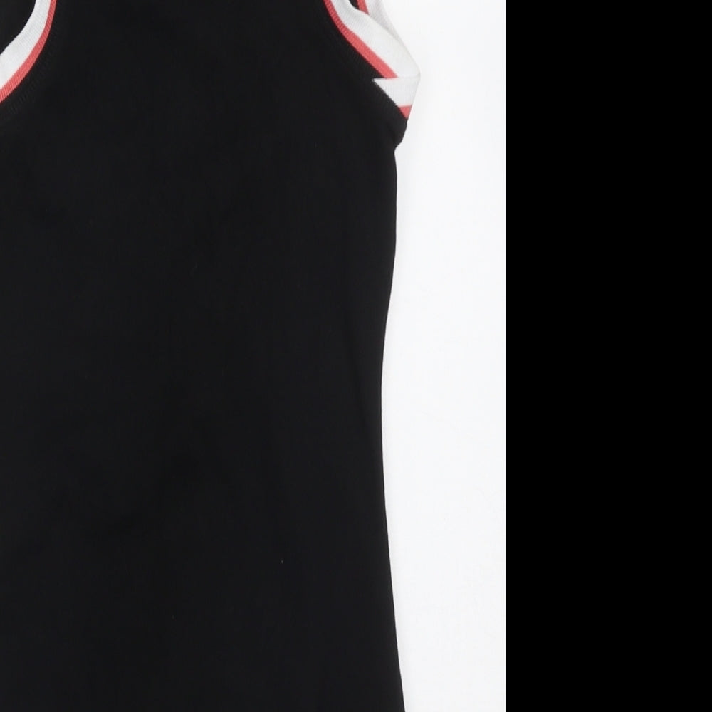 IVY PARK Womens Black  Cotton Bodysuit One-Piece Size 2XS  Buckle