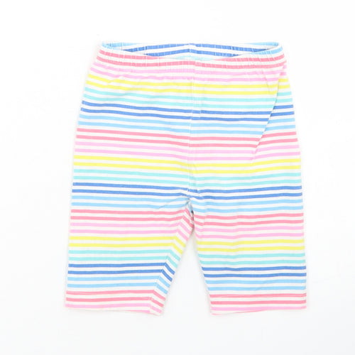 Dunnes Stores Girls Multicoloured Striped Cotton Biker Shorts Size 4 Years  Regular