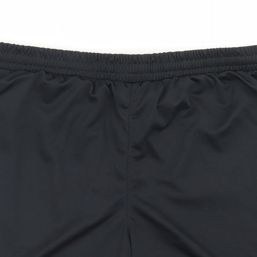 Joma Mens Black  Polyester Athletic Shorts Size S L6 in Regular Drawstring - Crewe UTD