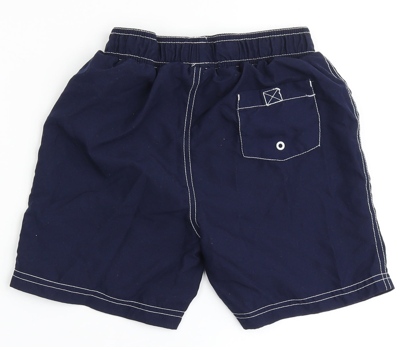 TU Boys Blue  Polyester Sweat Shorts Size 9 Years  Regular Drawstring - Swim Shorts