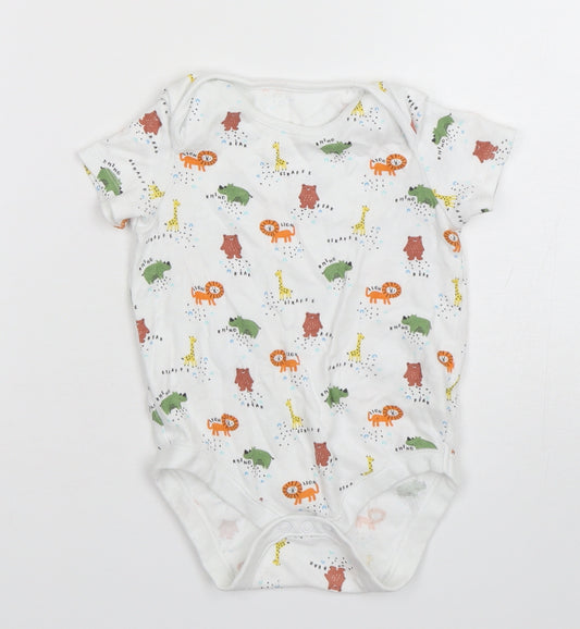 F&F Boys Multicoloured Spotted Cotton Leotard One-Piece Size 18-24 Months   - Animal Print