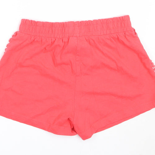 TU Girls Red  Cotton Hot Pants Shorts Size 10 Years  Regular