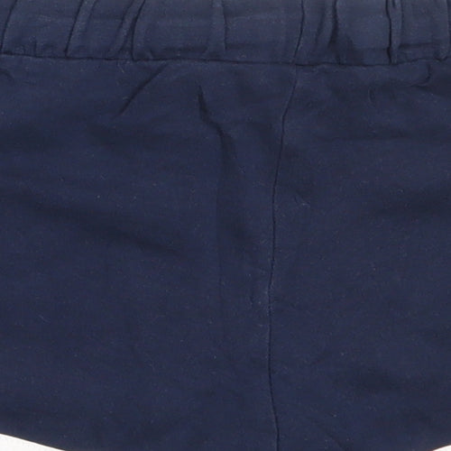 Marks and Spencer Girls Blue  Cotton Sweat Shorts Size 8-9 Years  Regular