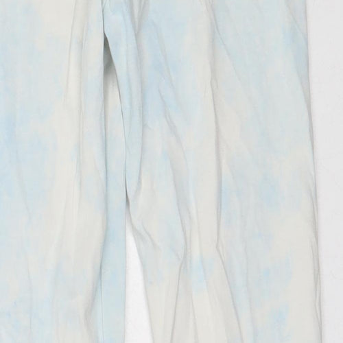 Marks and Spencer Girls Blue  Cotton Capri Trousers Size 7-8 Years  Regular  - leggings