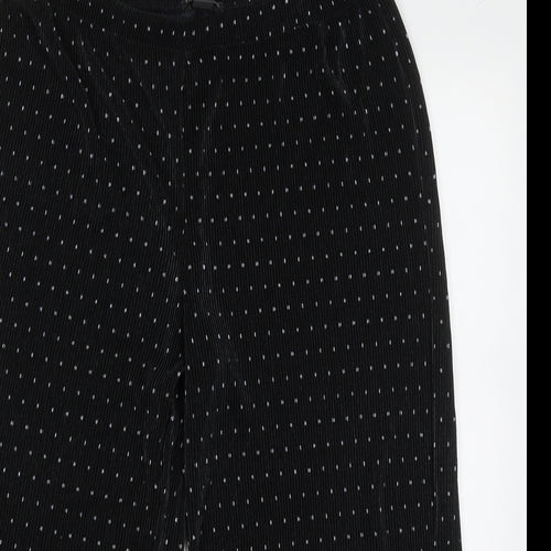 Primark Girls Black Polka Dot Polyester Capri Trousers Size 14-15 Years  Regular Pullover
