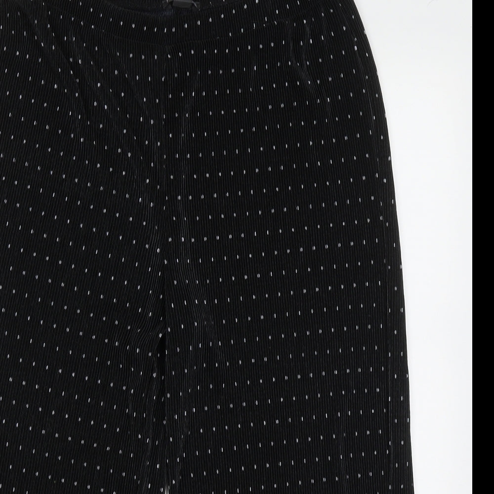 Primark Girls Black Polka Dot Polyester Capri Trousers Size 14-15 Years  Regular Pullover