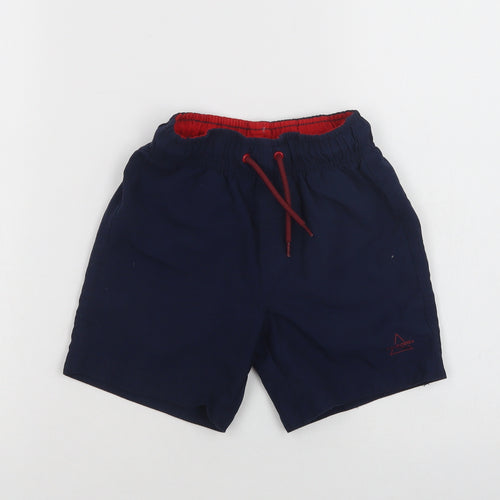 Primark Boys Blue  Polyester Bermuda Shorts Size 5-6 Years  Regular Drawstring