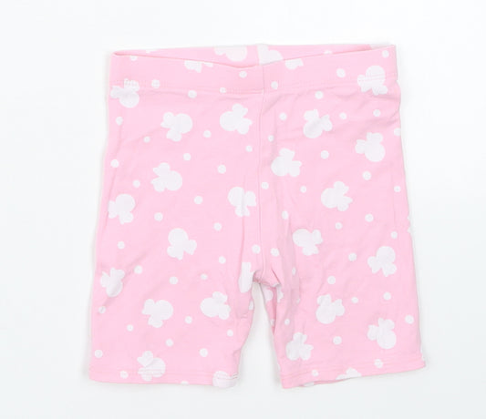 George Girls Pink  Cotton Biker Shorts Size 2-3 Years  Regular  - Minnie Mouse