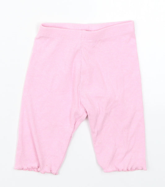 Dunnes Girls Pink  Cotton Capri Trousers Size 2-3 Years  Regular