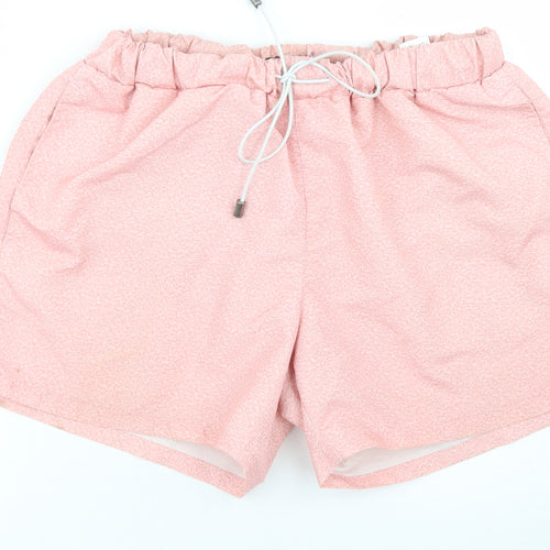 Topman Mens Pink  Polyester Athletic Shorts Size S  Regular Drawstring - Inside Leg 4 Inches