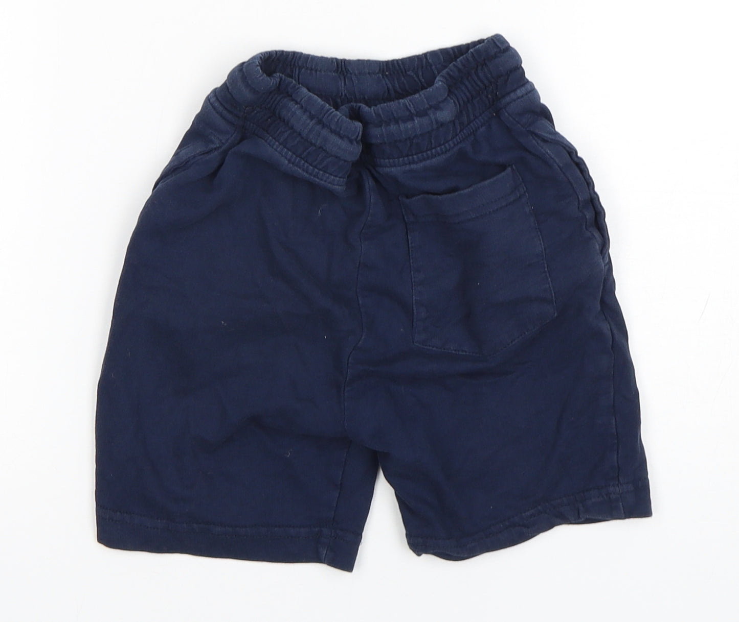 Pep & Co Boys Blue  Cotton Sweat Shorts Size 5-6 Years  Regular Drawstring