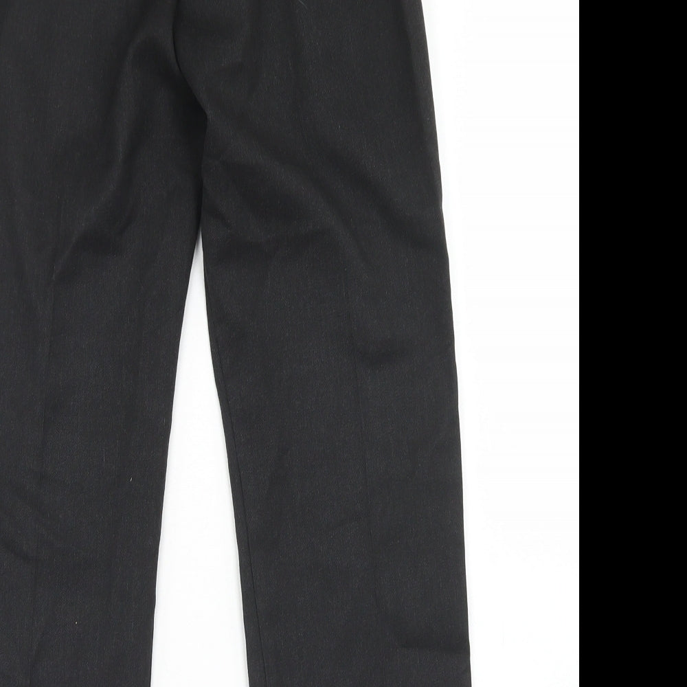 George Boys Grey  Polyester Dress Pants Trousers Size 8-9 Years  Regular Hook & Eye - School Wear
