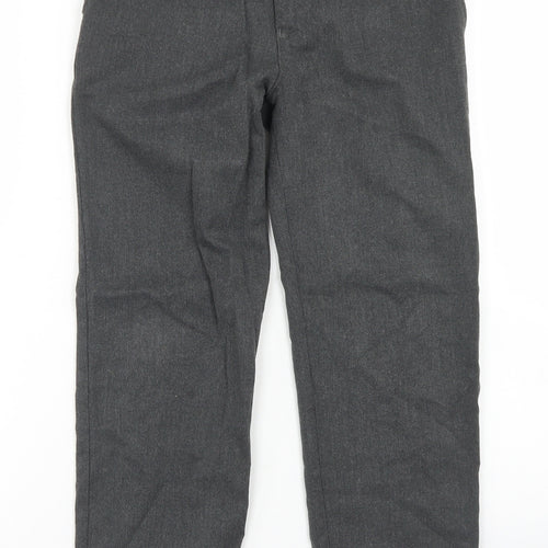 Dunnes Stores Boys Grey  Polyester Dress Pants Trousers Size 9-10 Years  Regular Hook & Eye - School Wear