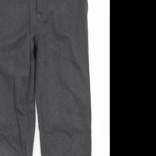 Dunnes Stores Boys Grey  Polyester Dress Pants Trousers Size 9-10 Years  Regular Hook & Eye - School Wear