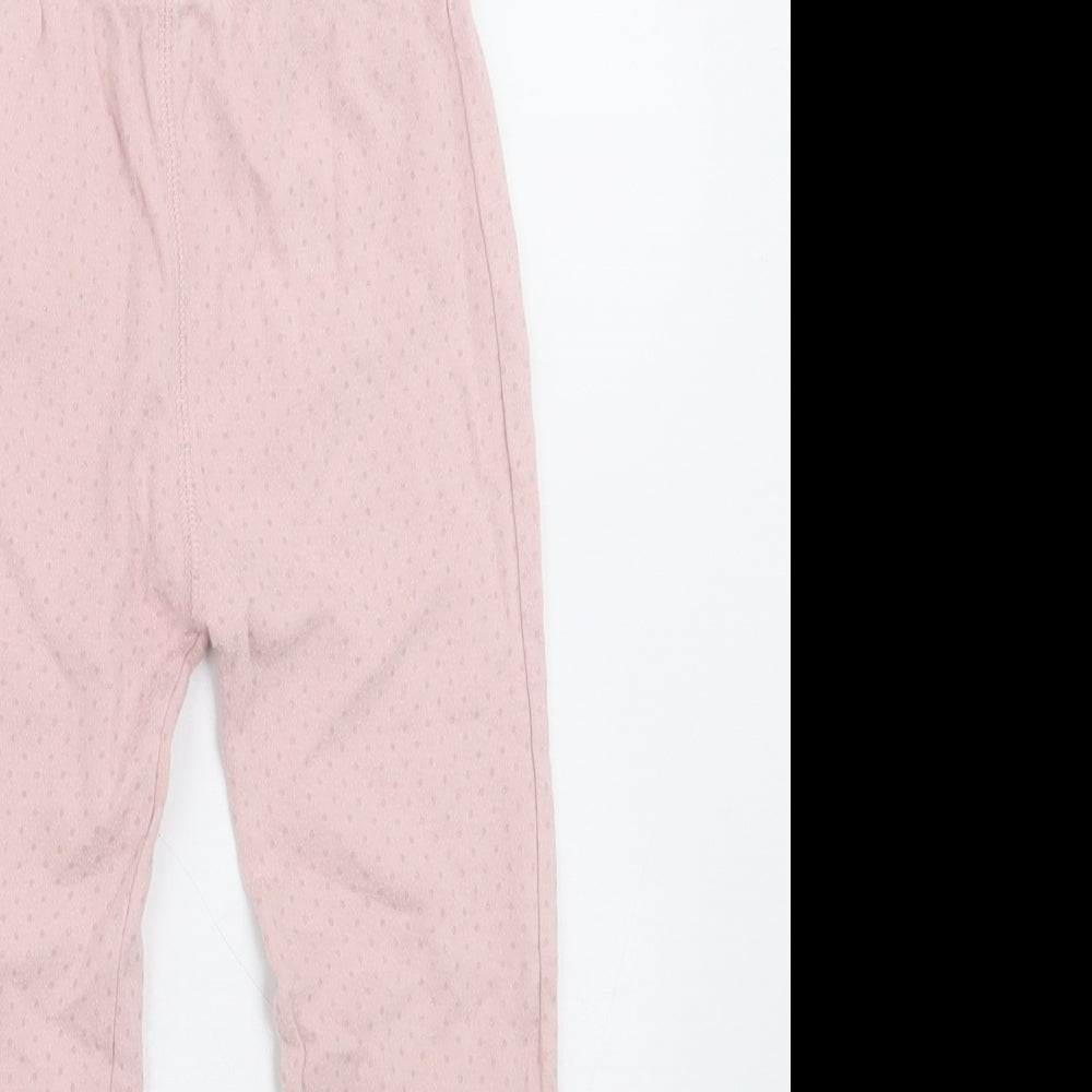 NEXT Girls Pink Polka Dot Cotton Cami Pyjama Pants Size 5-6 Years  Pullover