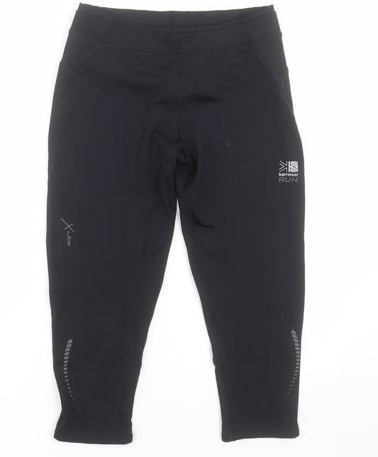Karrimor Womens Black  Polyester Sweat Shorts Size 8 L20 in Regular