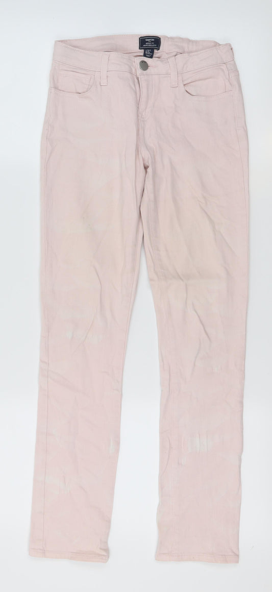 Gap Kids Girls Pink Tie Dye Cotton Skinny Jeans Size 13 Years  Regular Zip