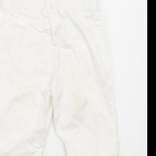 Benetton Class  Girls White  100% Cotton Chino Trousers Size 3-4 Years  Regular Button