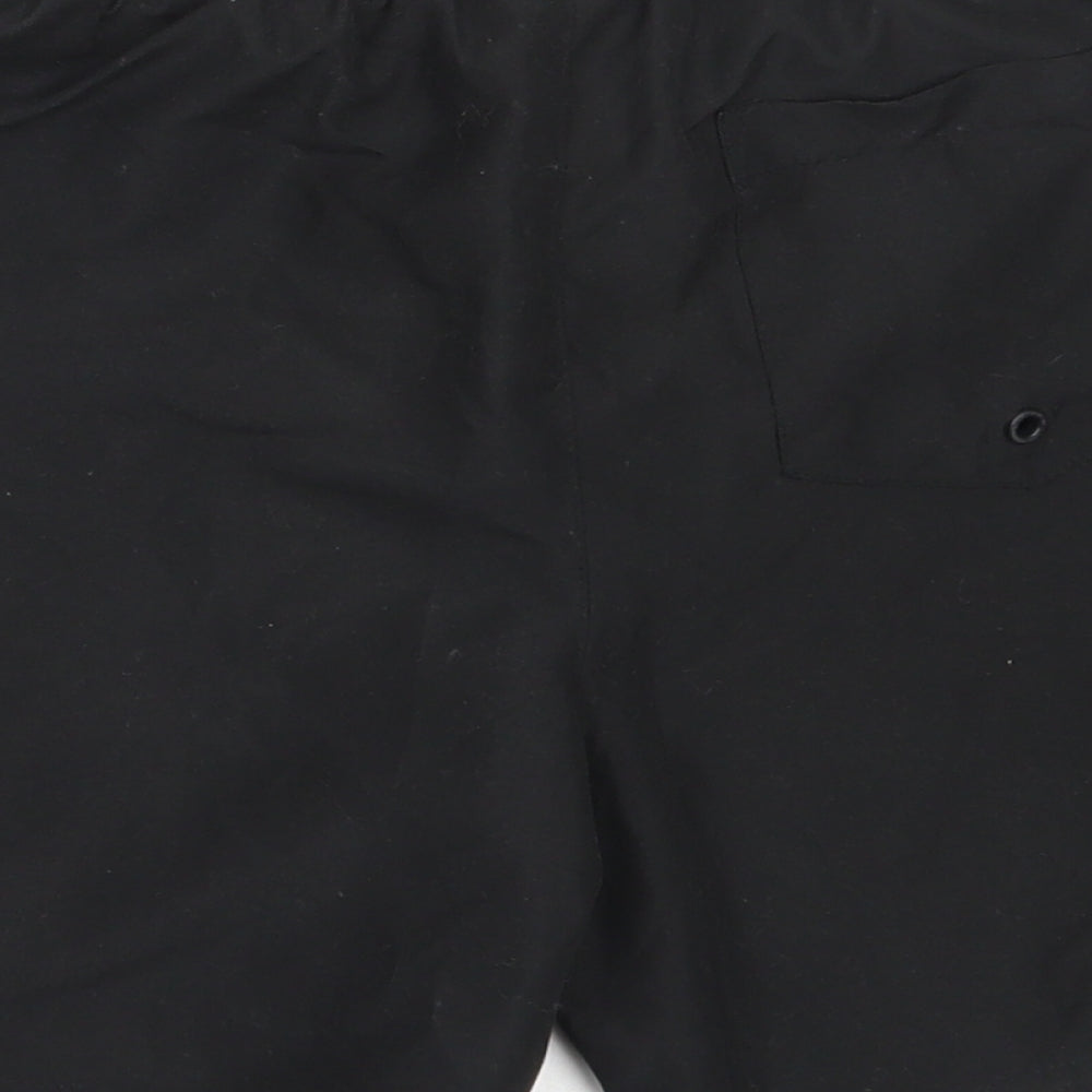 F&F Boys Black  Polyester Bermuda Shorts Size 9-10 Years  Regular