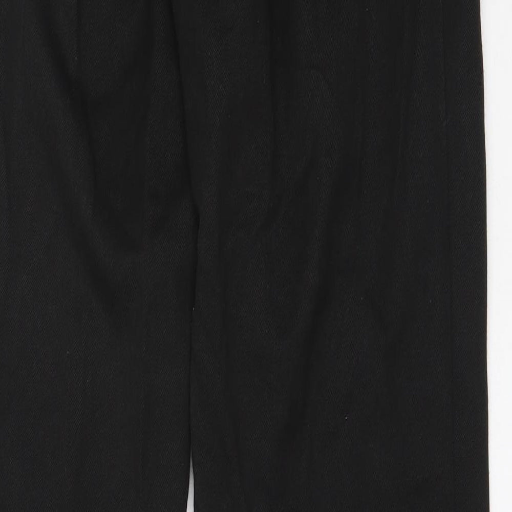 Whites Boys Black  Polyester Dress Pants Trousers Size 11 Years  Regular  - school