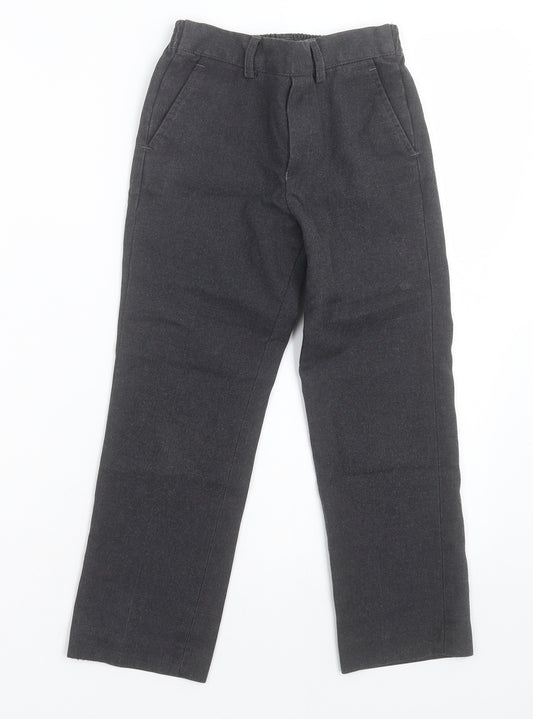 1880 Club Boys Grey  Polyester Capri Trousers Size 5-6 Years  Regular Pullover - School Wear