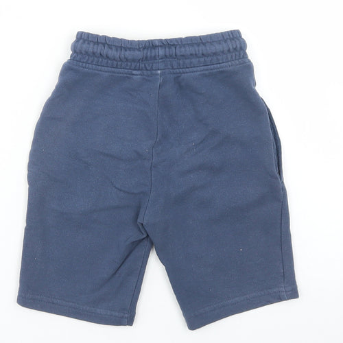 NEXT Boys Blue  Cotton Sweat Shorts Size 6 Years  Regular Drawstring