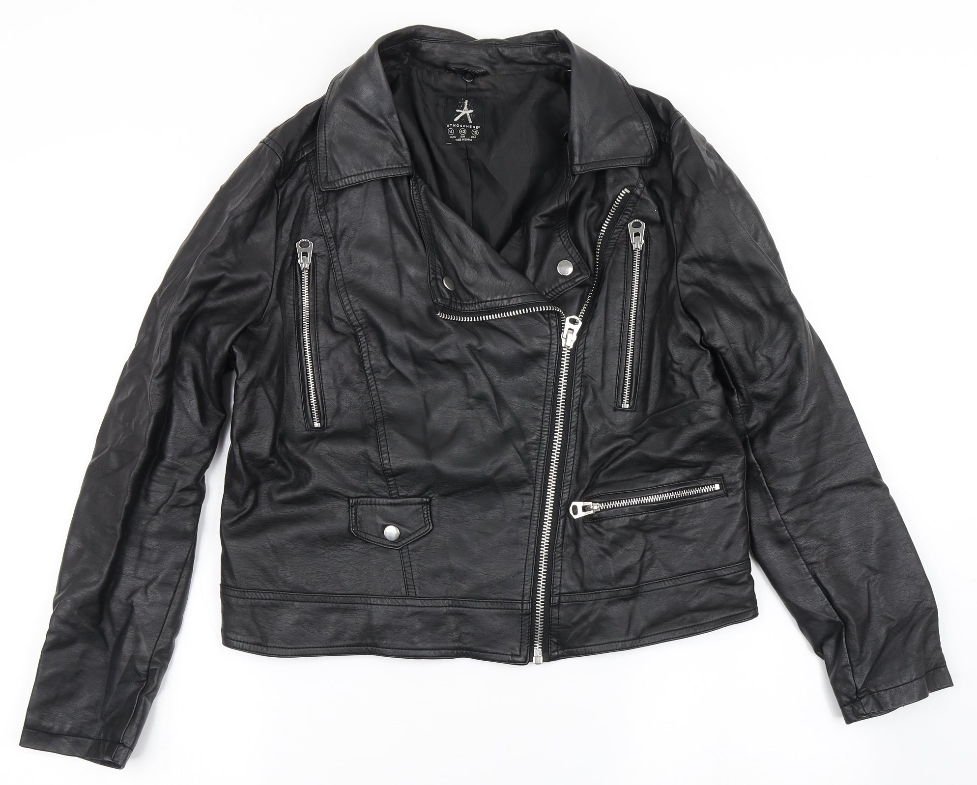 Atmosphere leather clearance jacket