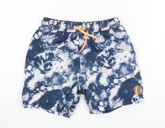 Primark Boys Blue  Polyester Bermuda Shorts Size 6-7 Years  Regular Drawstring - swim Shorts