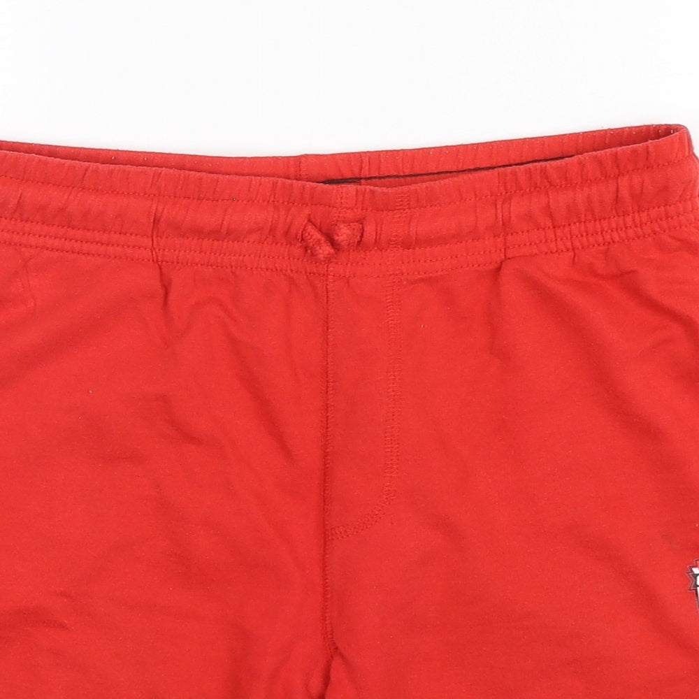 F&F Girls Red  Cotton Sweat Shorts Size 11-12 Years  Regular