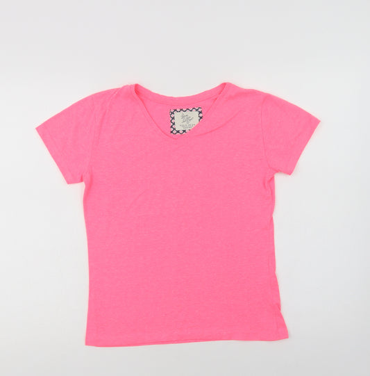 Primark Womens Pink  Polyester Top Pyjama Top Size S